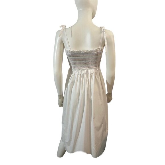 NWT English Factory White Smocked Dress XSmall - Picture 3 of 7